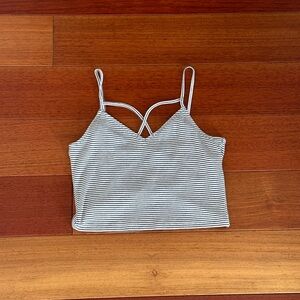 Black and white striped cami from Hollister